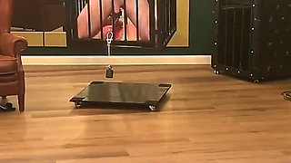 Piss Drenched Bound Slaves in Dominatrix Dungeon