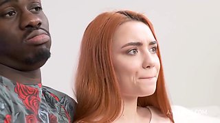 Sexy Teen Redhead Takes A Huge Black Dick In He - Nansy Small