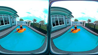 Pov Pool Tease - Amelia Star's Wet Body And Dark Skin Will Drive You Crazy - 8k Seduction