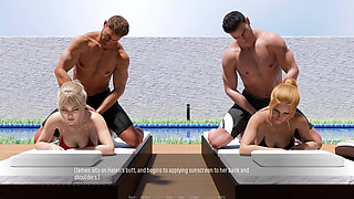 Shared Desire: Sexy Hot Wives in Bikini by the Pool - Episode 10