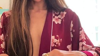 Big boobs milf masturbates with her dildo