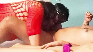 20 year old stepsister and 70 year old stepmom take turns riding my cock