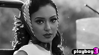 Petite Alexandra Young posing naked