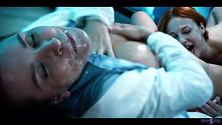 Mad Scientist Fucked By Her Lesbian Frankenstein Monster In Parasited Pussy Eating Possession