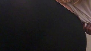 Sexy beautiful ass brunette babe outdoor solo