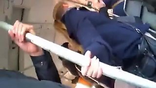 Innocent girl touches my dick on train