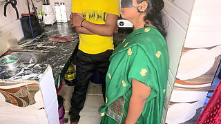 Desi Stepmom and Stepson Hardcore Sex in Kitchen Intense First Time