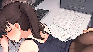 Waifu Secretary POV - Close-Up, Teasing, Sock Pull and Naughty Play (1m Teaser)