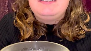 Danish Caroline Drinks Piss And Cum With Passion