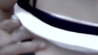 Sandra: Cute Arab Sandra Doing a Hot Striptease Live on the Webcam