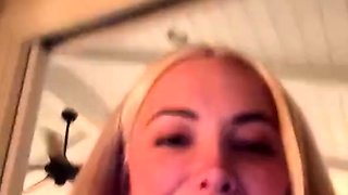 Big boobs milf masturbates with her dildo