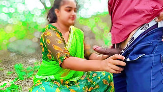 Desi village Bhabhi sex in jungle with devar, bhabhi's tight pussy fuck by her BF Devar, xxx video