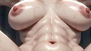 Granny in Dungeon Bondage - Hairy Pussy Desperate for Anal Creampie