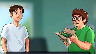 Summertime saga: stepbrother found out that his stepsister is a cam girl ep 63