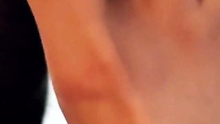 Tattooed Masked Foot Slave Licks & Sucks My Long White Toes - I Cum Hard From Foot Worship