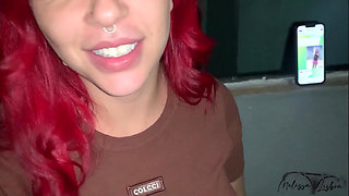 In the Dark of the Balcony with My Hot Stepmother, the Whore Wants to Give Hair to the Neighbor.