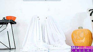 Flattering Ricky Spanish and Molly Little - cum shot video - Step Siblings Caught