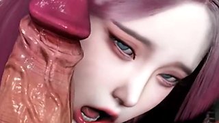 3D BBW Asian Slut Naked Her Huge Tits Got Fucked so Hard by Old Dick