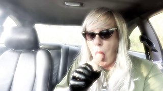 MrsRuthieRoman Smokes While Riding Huge Dildos