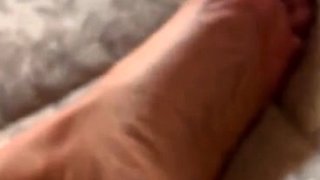 A nylon and foot fetish
