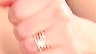 Hot POV homemade blowjob with brunette girlfriend