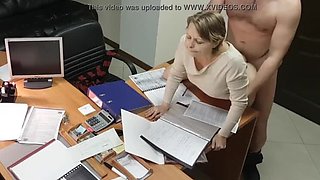 Wild encounter with a office woman
