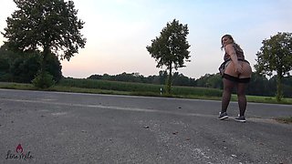 Outdoors Piss on the Street