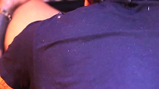 Cute Plump-assed Ebony Cutie Rewarded Her Co-worker With BJ & Hot Ride After He Made Her Cum