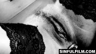 Amazing ebony babe gangbanged until a big sticky facial cum