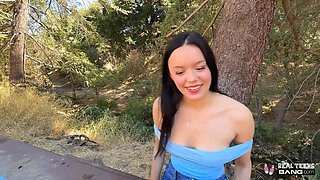 Real Teens - Sexy Dark Haired Newcomer Odessa Does Her First Ever Porn Scene