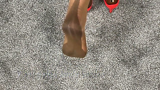 Aunty Sandra Layered in Her Very Sexy Long Line Girdle. Vgq68