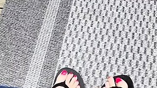 Maitresse Madelines solo foot fetish POV