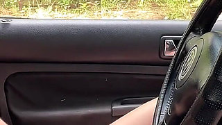 Forest Cranking Frustration Turns Into Horny Breakdown and Rough BJ Rescue