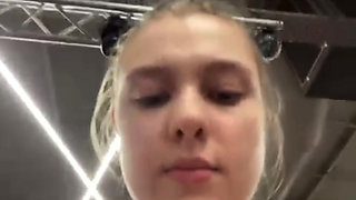 Fucking like crazy in a public gym