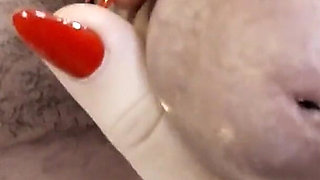 Hot Sexy Tennis Girl in Short White Skirt Goes No Panties and Gives a Handjob to Take Cum on Big Boobs