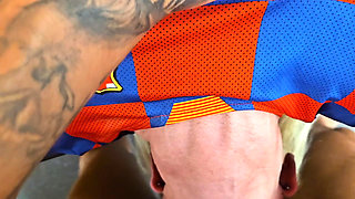 Cheerleader deep throats footballer