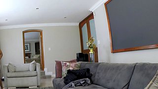 Skinny Ebony Teen Rides Monster Cock POV