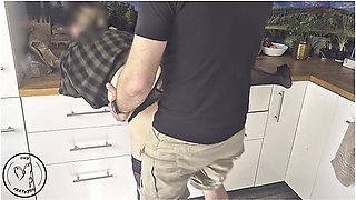 Im Fucking My Roommate In The Kitchen And Our Condom Breaks