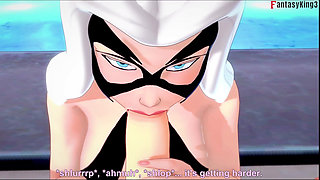 Felicia Hardy,black Cat, Bikini Blowjob - Marvel