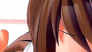 The Naughty Nurse Iris Rimjobs Her Man Until an Explosive Finish