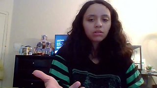 Emo teen Becka solo webcam masturbation