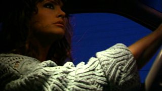 Brunette wife with big boobs gives blowjob