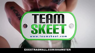 Exxxtrasmall - tiny blonda young rides schlong and sex toy