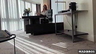 Redhead British Milf Boss Gets Anal Pounded By 2 Blacks In Her Office After Their Job Interview !!! 15 Min - Zara Durose