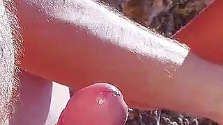 Sexy teen Samantha on the beach fucked by step brother with big cock