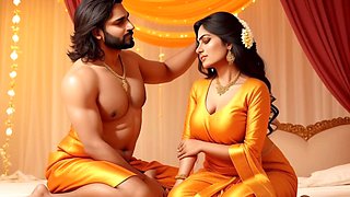 Aunty enjoys her first time with cartoon anal adventures