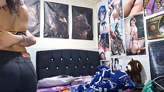 Fucking Me, Little Slut, She Can't Hold Back Her Desires and Even Though Her Mom Punishes Her, She Always Escapes so I Can Fuck