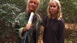 Cute Teen From Germany Masturbats on Outdoor Casting