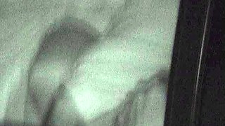 Skinny brunette MILF sucks and fucks a big cock