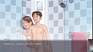 I GAVE MY STEPMOM ANALINGUS IN THE SHOWER AND SHE GAVE ME HANDJOB.DEBBIE SEX SCENE!